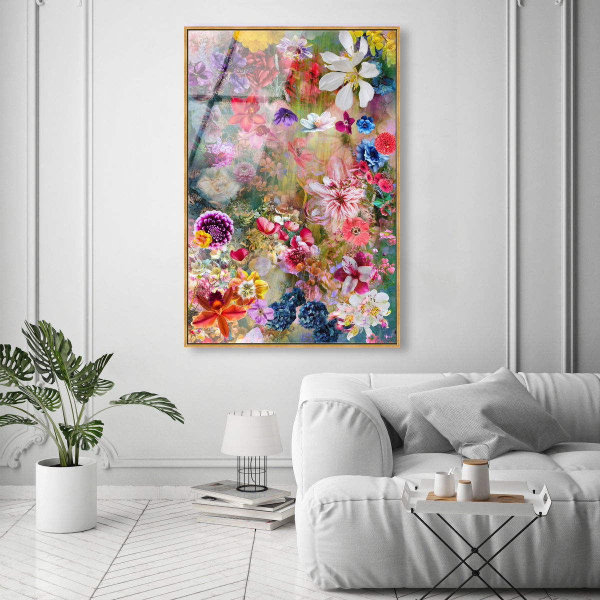 Azlan Bloom Floral (No Embellishment), Art by Oliver Gal,  15x10 View 2
