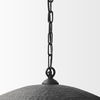 Karina 36' Round Matte Black Hammered Metal Dome Pendant Light thumbnail 5