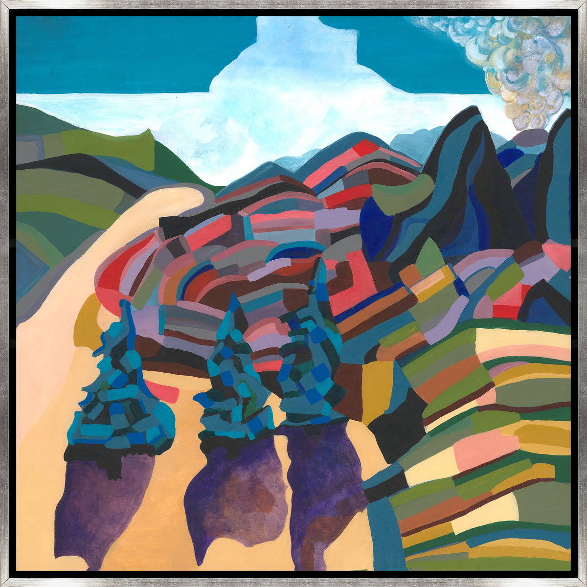 25.5 x 25.5 Colorful Field, Art by Leftbank Art, 25.5" width x 25.5" height View 1