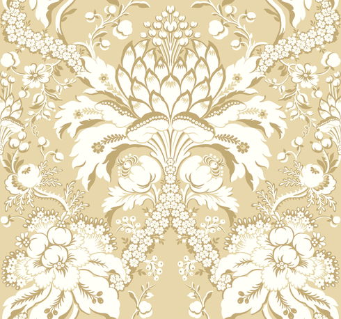 French Artichoke Dam Yellow Wallpaper