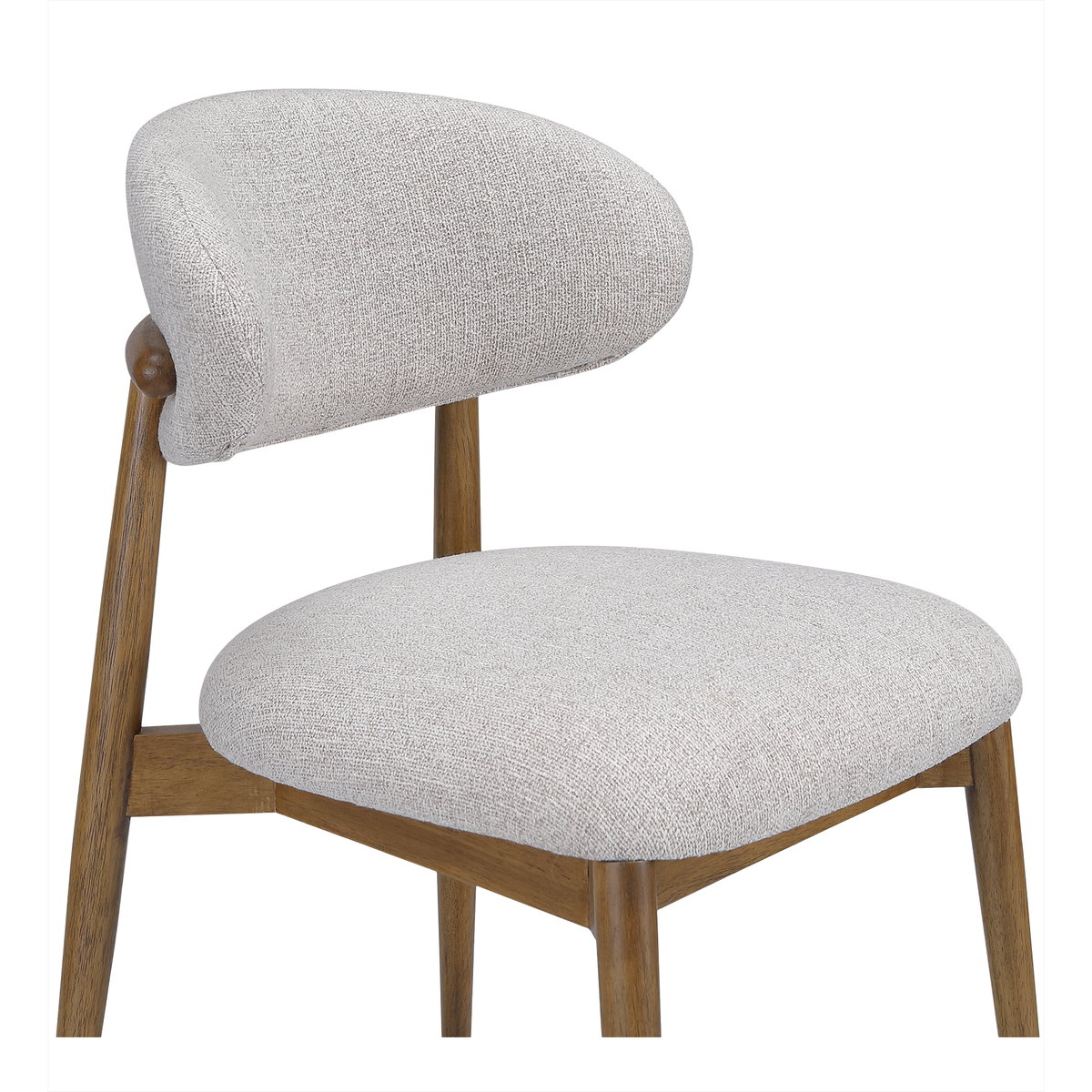 Ellie Dining Chair Oatmeal, by Moe's Home, 20.5" width x 32" height x 20.5" depth View 5