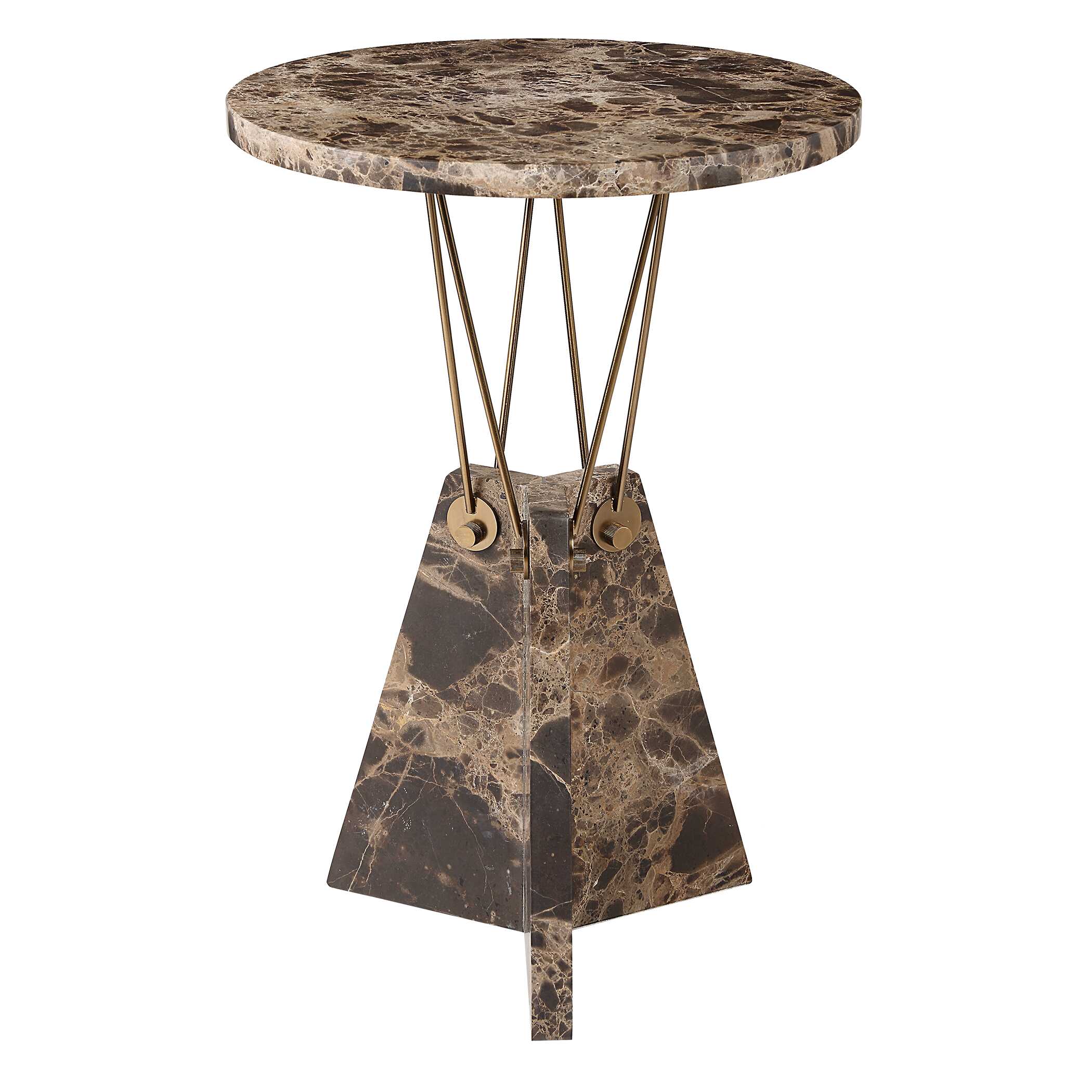 Levitate Marble Accent Table, Furniture by Uttermost, 16" width x 23.25" height x 16" depth View 5