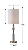 Margo Cut Crystal Buffet Lamp thumbnail 2