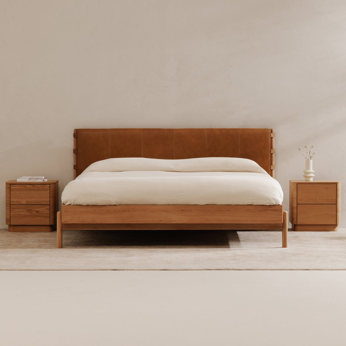 Colby King Bed Brown, by Moe's Home, 83" width x 41.34" height x 83" depth View 12