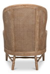 Randolph Wing Chair, by Sarreid, 2'7" length x 2'4" width x 3'2" height thumbnail 10
