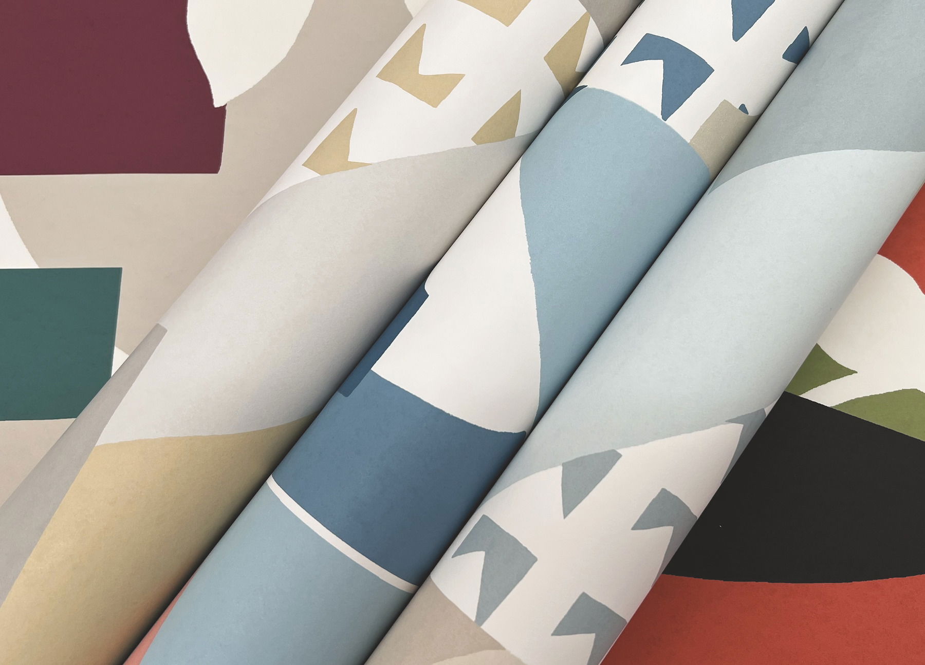 Cut Outs Neutral Wallpaper, by York Wall, 27' length x 2'3" width x 0.02" depth View 5