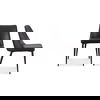Lula Dining Chair Black Vegan Leather - Set Of Two thumbnail 0