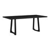 Silas Dining Table Black Ash, by Moe's Home, 76" width x 29.5" height x 36" depth thumbnail 2