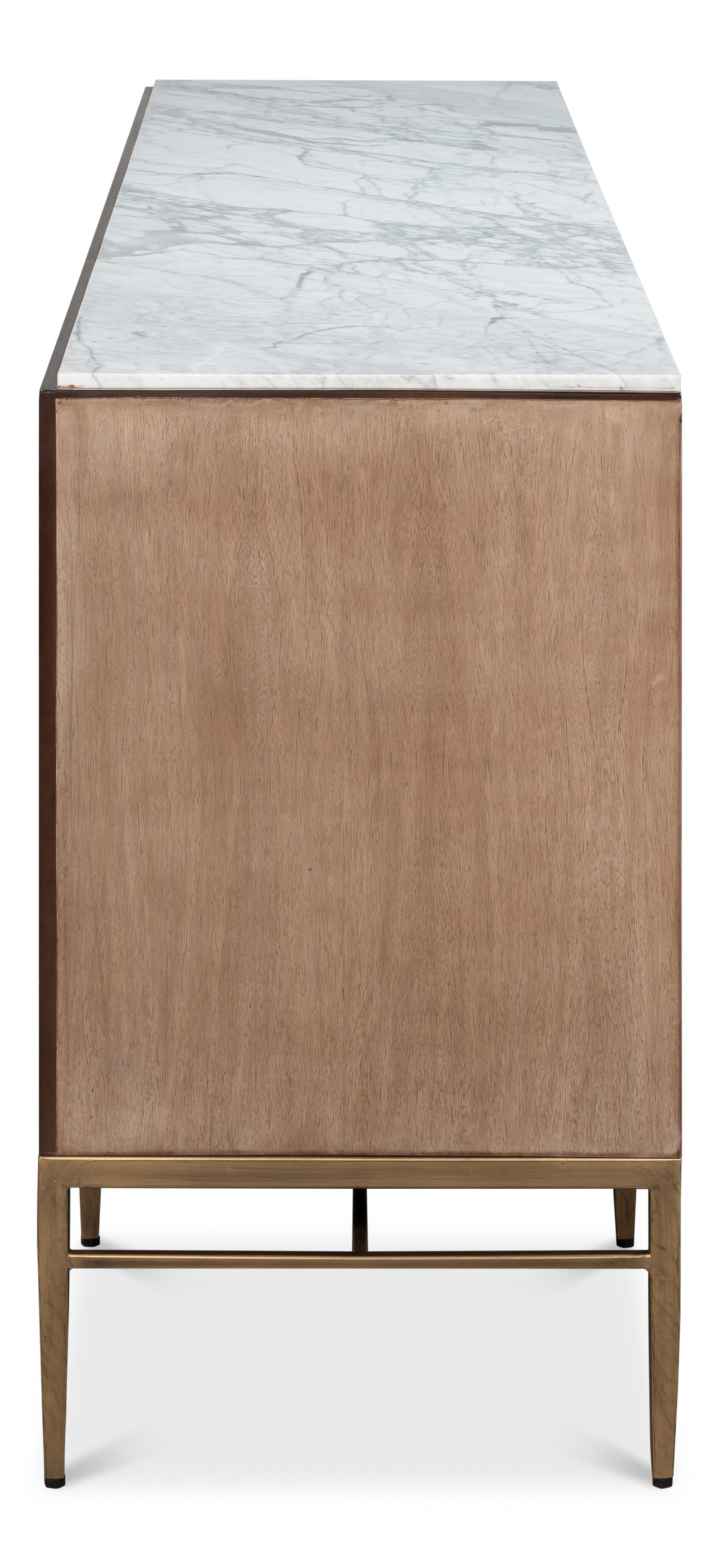 Palisade Shagreen Credenza, by Sarreid, 1'7" length x 6'8" width x 2'10" height View 4