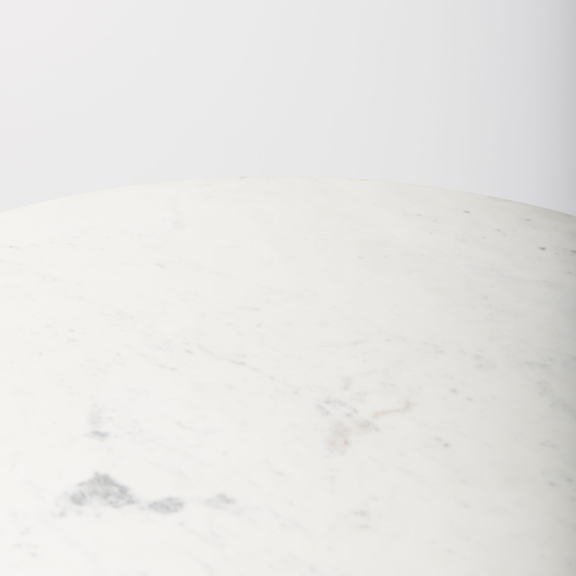 Maxwell 32' Round White Marble Tabletop with Blonde Wood & Black Metal Accent Pedestal Bistro Table large image 