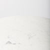 Maxwell 32' Round White Marble Tabletop with Blonde Wood & Black Metal Accent Pedestal Bistro Table thumbnail 5