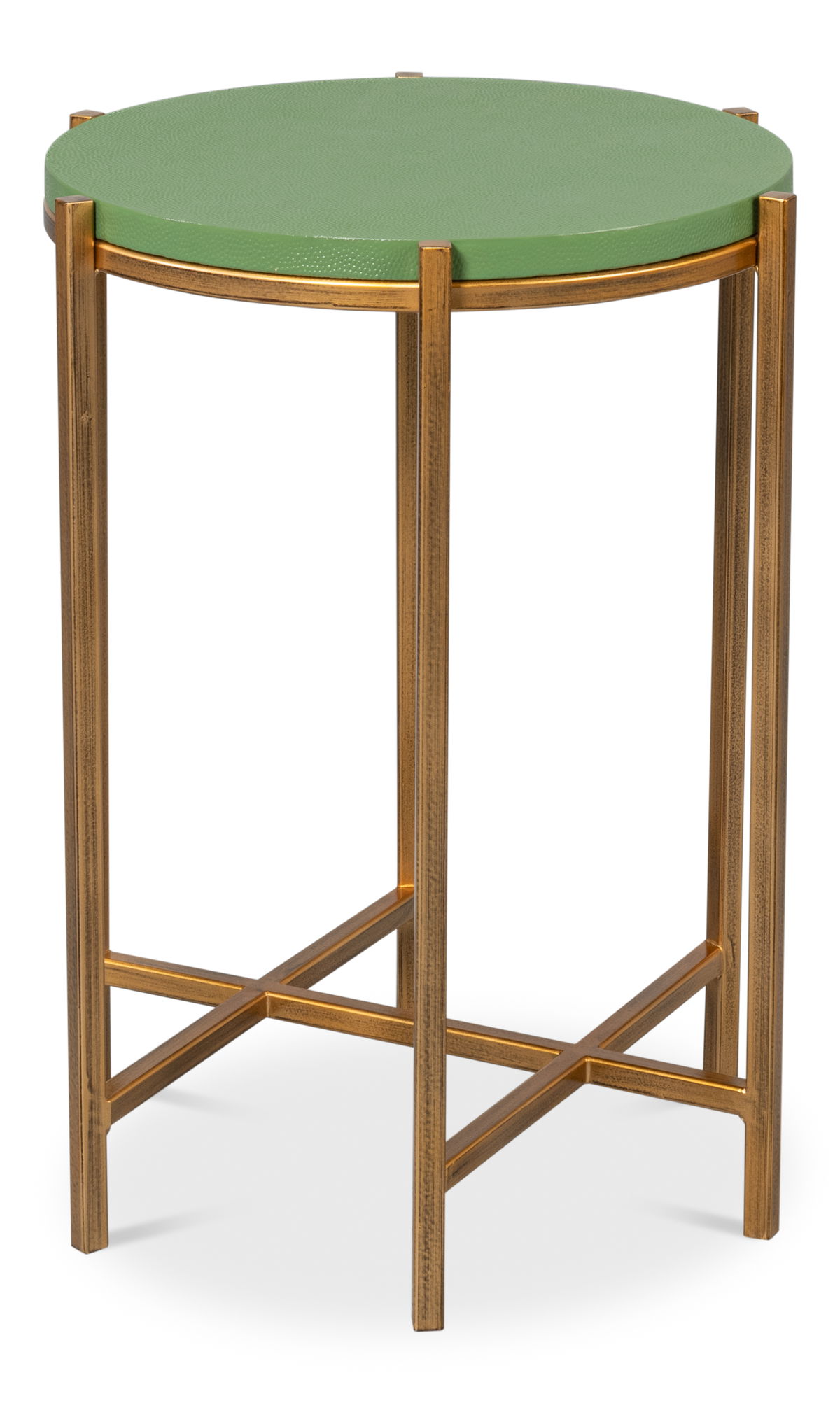 Spence Side Table  Watercress, by Sarreid, 1'4" length x 1'4" width x 1'9" height View 9