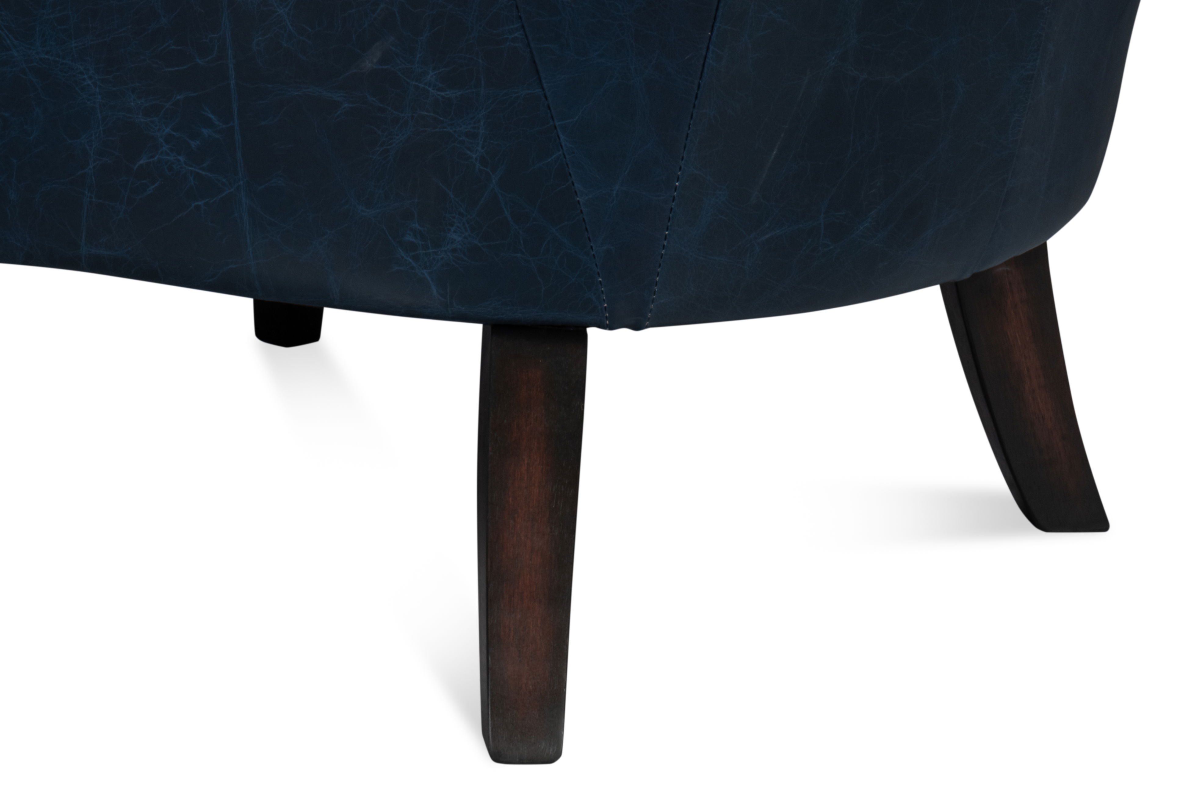 Drake Distilled Leather Chair, Blue large image 