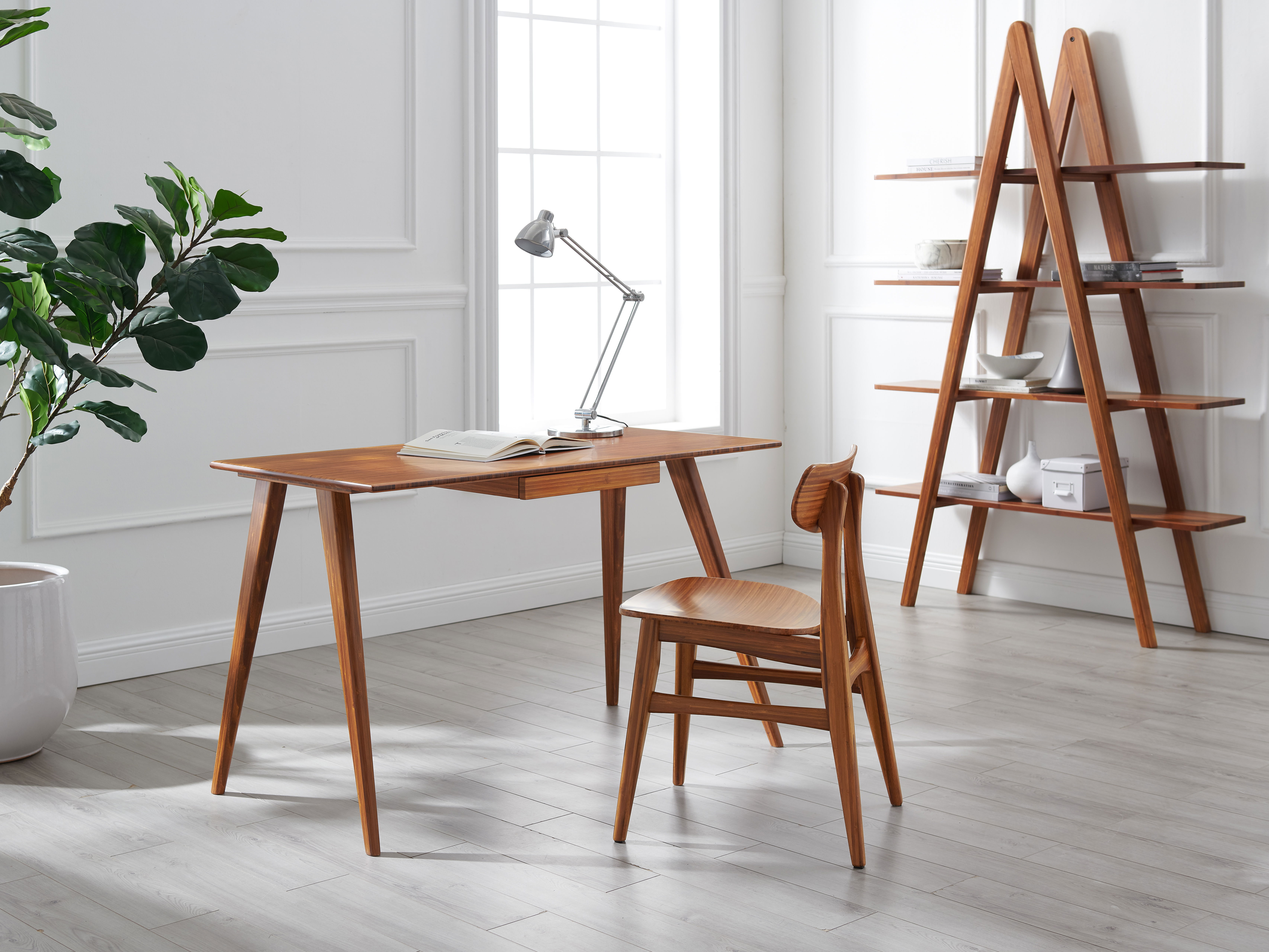 Studio Plus Desk Amber, by Greenington, 48" length x 24" width x 29.5" height View 8