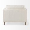 Loretta  Cream Fabric Chair with Two Bolster Cushions, Accent Chair by Mercana, 40.75" length x 36.22" width x 33.86" height thumbnail 8