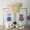Marimba 40 L x 40 W x 24 H Natural Cane 6 Tier Chandelier, by Mercana, 40" length x 40" width x 24" height thumbnail 3