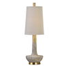 Volongo Stone Ivory Buffet Lamp, by Uttermost, 10" width x 31" height x 10" depth thumbnail 1