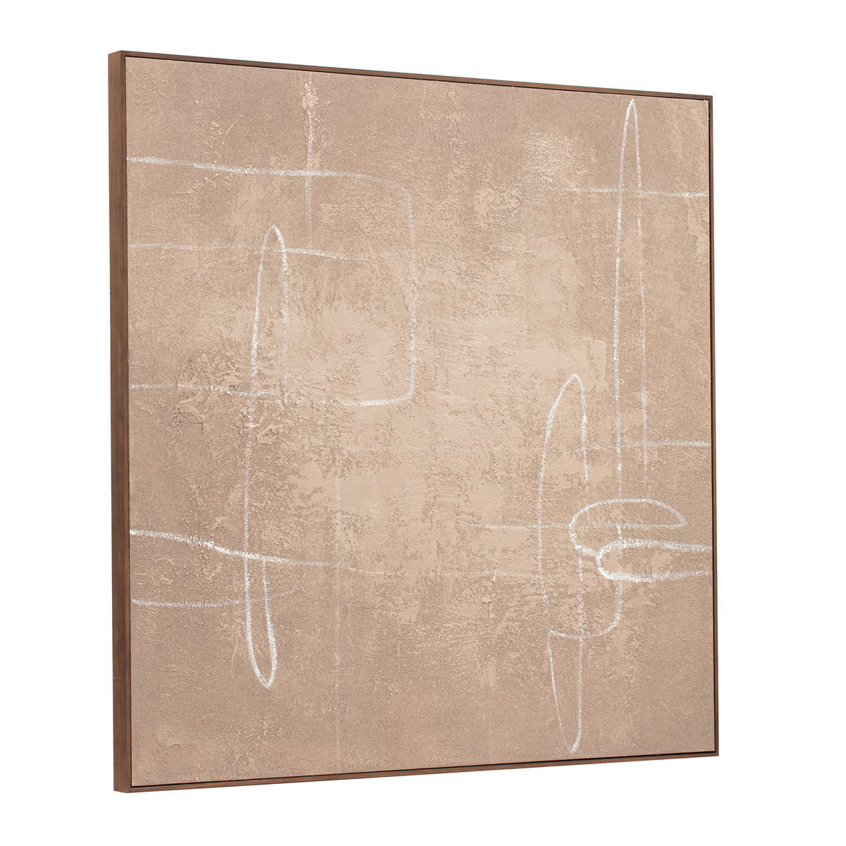 Notion Framed Painting Brown, by Moe's Home, 48" width x 48" height x 1.77" depth View 2
