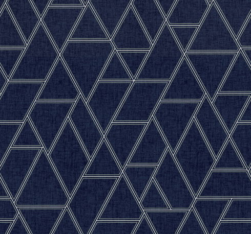 Pathways Navy Wallpaper
