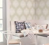 Signet Medallion Damask Beige Wallpaper thumbnail 2