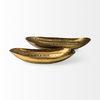 Karmen (Set of 2) Gold Hammered Oversized Bowls, Decorative Bowl by Mercana, 28.74" length x 11.81" width x 5.12" height thumbnail 3