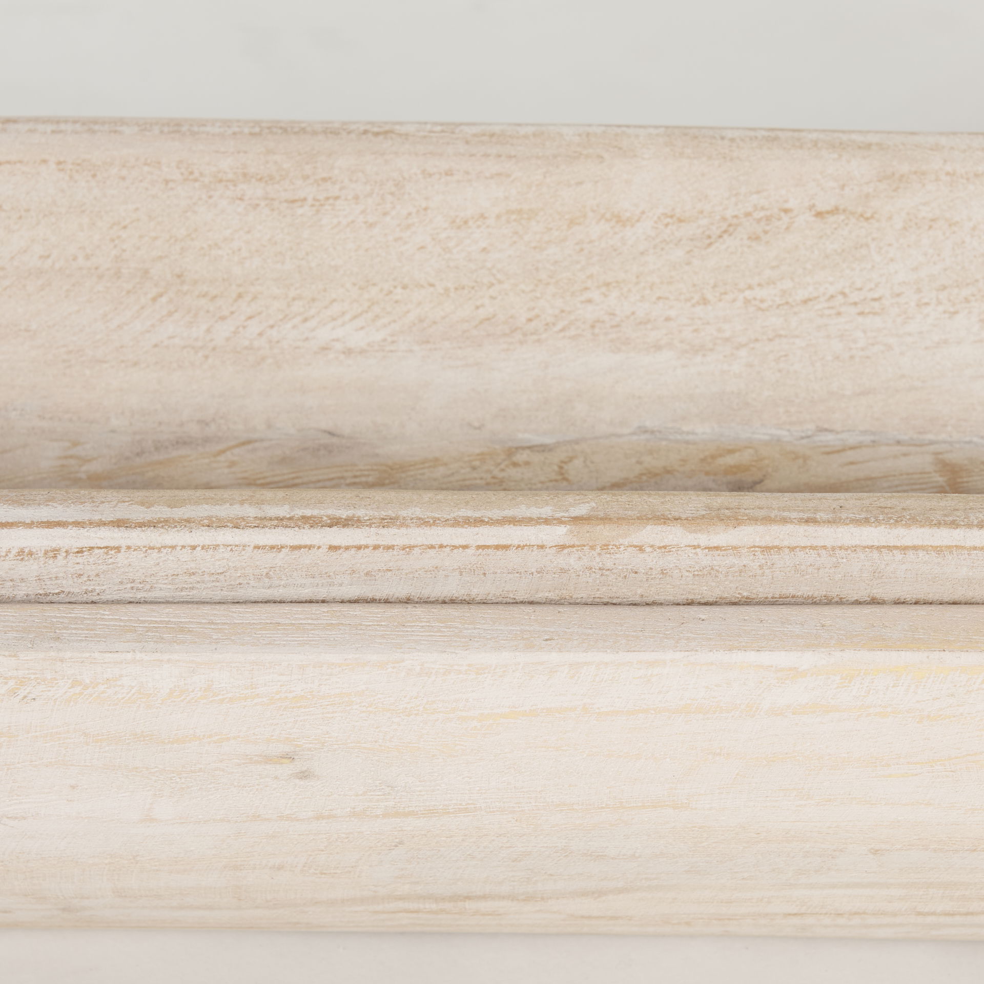 Athena Set of 2 Extra Large  Light-Wash Reclaimed Wood Trays, Decorative Tray by Mercana, 34.5" length x 7.75" width x 5" height View 8