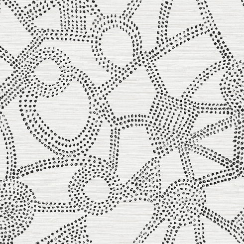 Amhara Black Peel & Stick Wallpaper