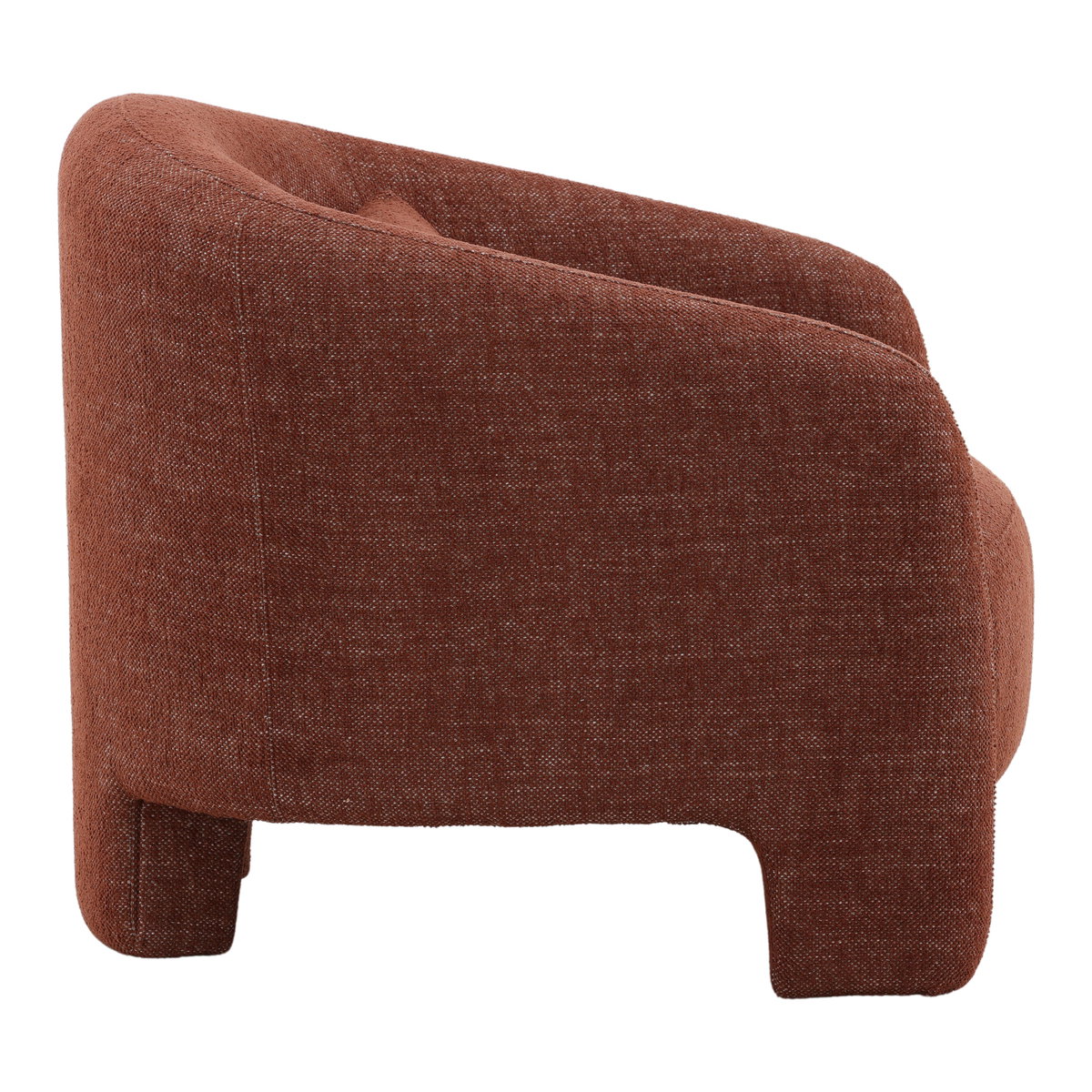 Haywood Occasional Chair Rust, Accent Chair by Dovetail, 32" width x 29.7" height x 35.5" depth View 3