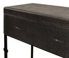 Grey Leather Shagreen Box On Stand, by Sarreid, 10" length x 2' width x 2'1" height thumbnail 5