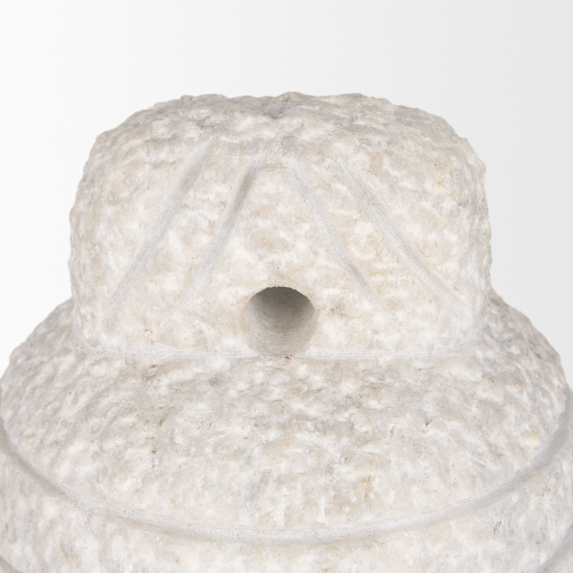 Irina Small White Marble Door Stopper, Decorative Object by Mercana, 6" length x 6" width x 8" height View 7