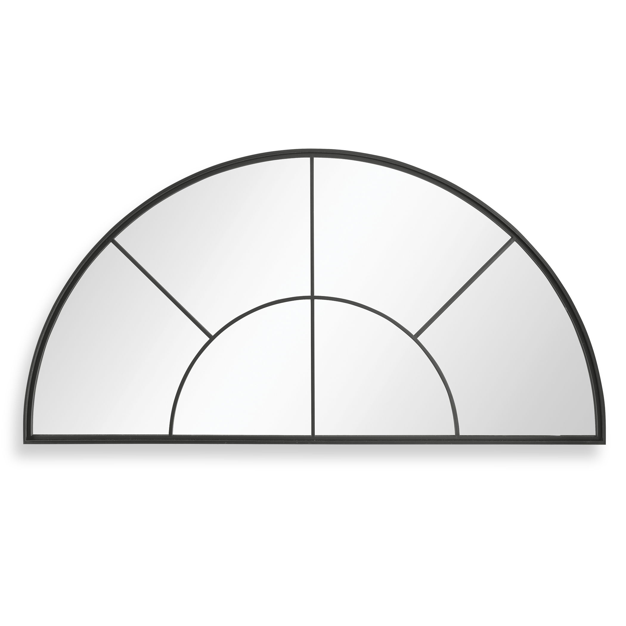 Rousseau Iron Window Arch Mirror large image 