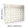 Love Triangles Gold Metallic Peel & Stick Wallpaper thumbnail 7