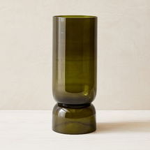 Online Designer Living Room Foundations Glass XL Vase, Olive, 16"