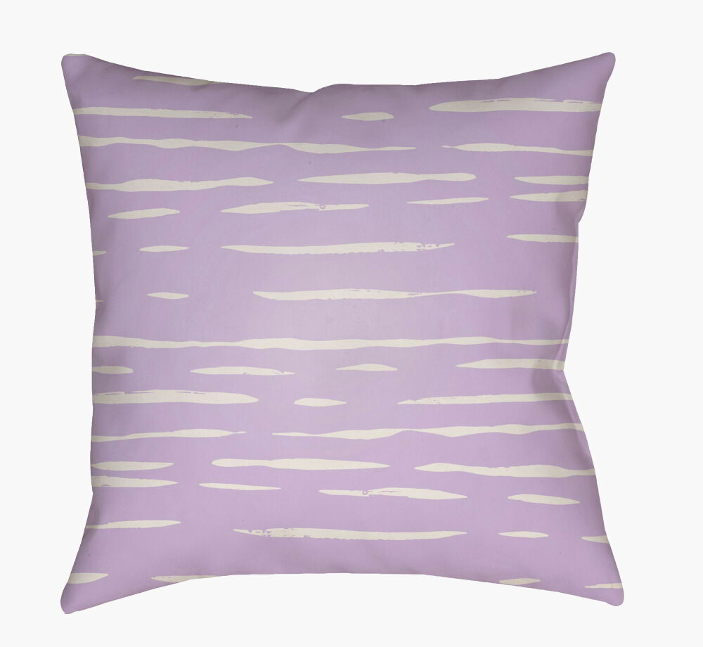 Painted Stripes Accent Pillow, Decorative Pillow by Surya, 18" length x 18" width