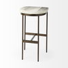 Millie 16.75 X 17.75 X 30 Hair-on-hide Seat with Gold Frame Bar Stool, Counter & Bar Stool by Mercana, 16.75" length x 17.75" width x 30" height thumbnail 9