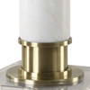 Plinth White Marble Table Lamp, by Uttermost, 15" width x 27.75" height x 15" depth thumbnail 8
