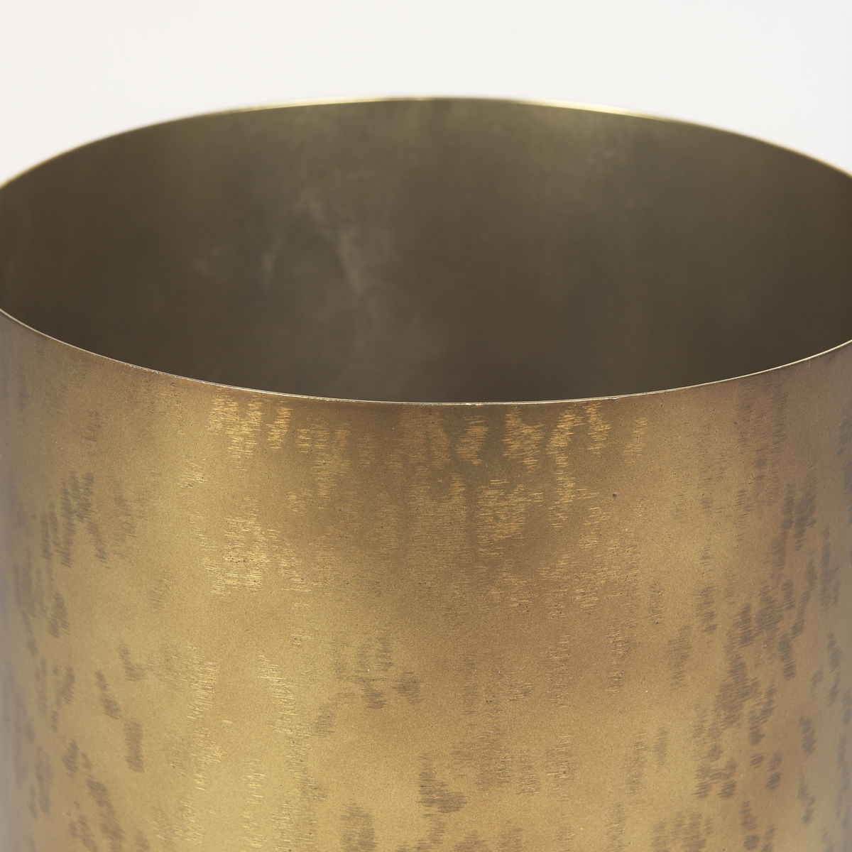 Juno 8.5H Large Gold Iron Vase, by Mercana, 11" length x 8" width x 8.5" height View 6
