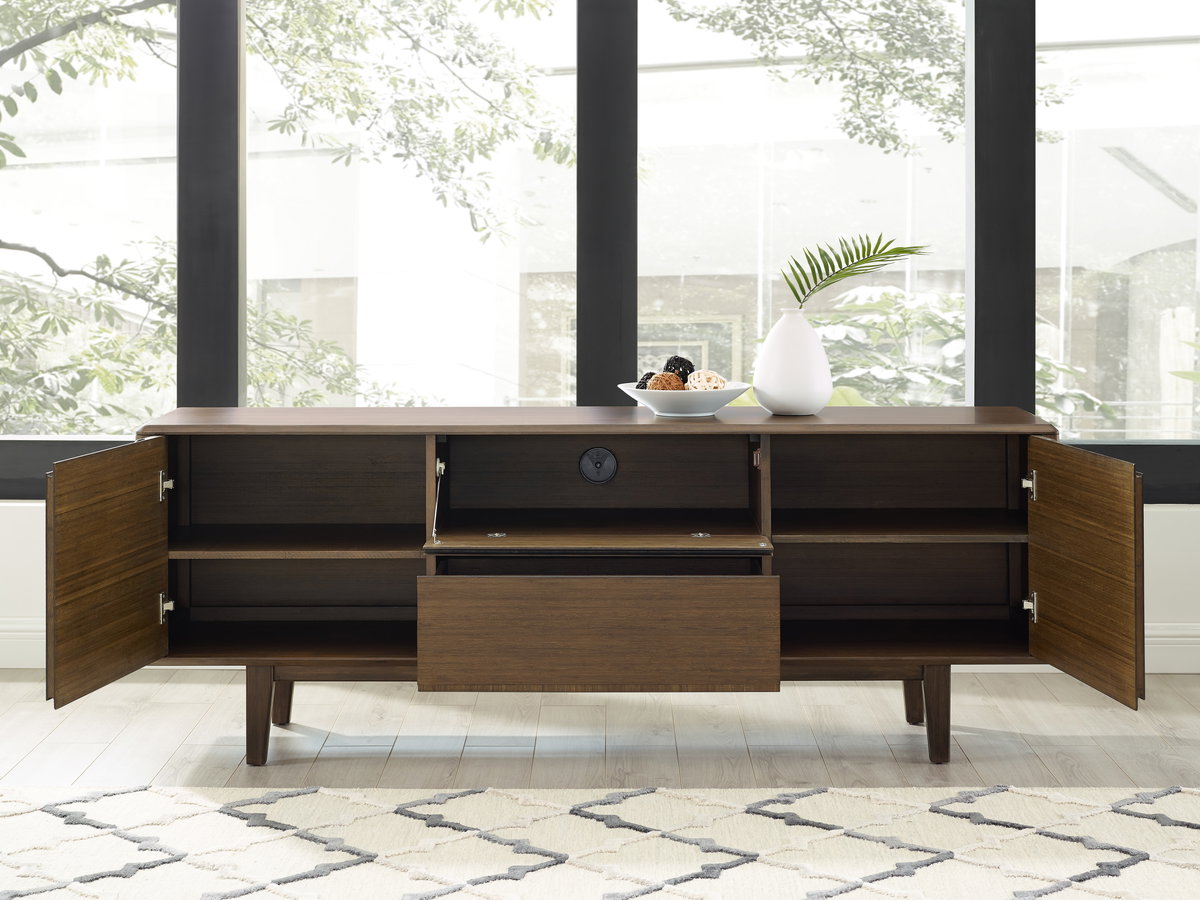 Currant Sideboard, Black Walnut, Sideboards & Buffet by Greenington, 72" length x 18" width x 27" height View 12