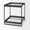 Trey Black Metal with Glass Accent Table thumbnail 7