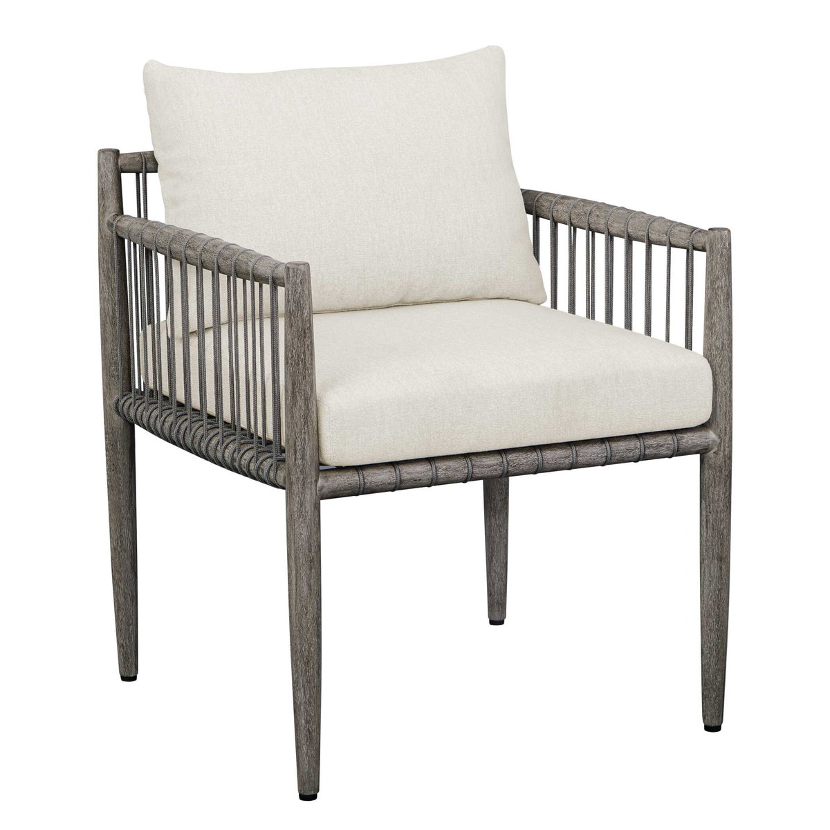 Borneo White Outdoor Dining Chair, Furniture by Uttermost, 24.3" width x 28.2" height x 24.5" depth View 8