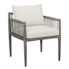 Borneo White Outdoor Dining Chair, Furniture by Uttermost, 24.3" width x 28.2" height x 24.5" depth thumbnail 8