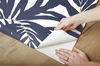 Bali Leaves Blue Peel & Stick Wallpaper thumbnail 5
