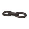 Tayla Large Black-Brown Wood Chain Link, Decorative Object by Mercana, 9.5" length x 2" width x 21" height thumbnail 1