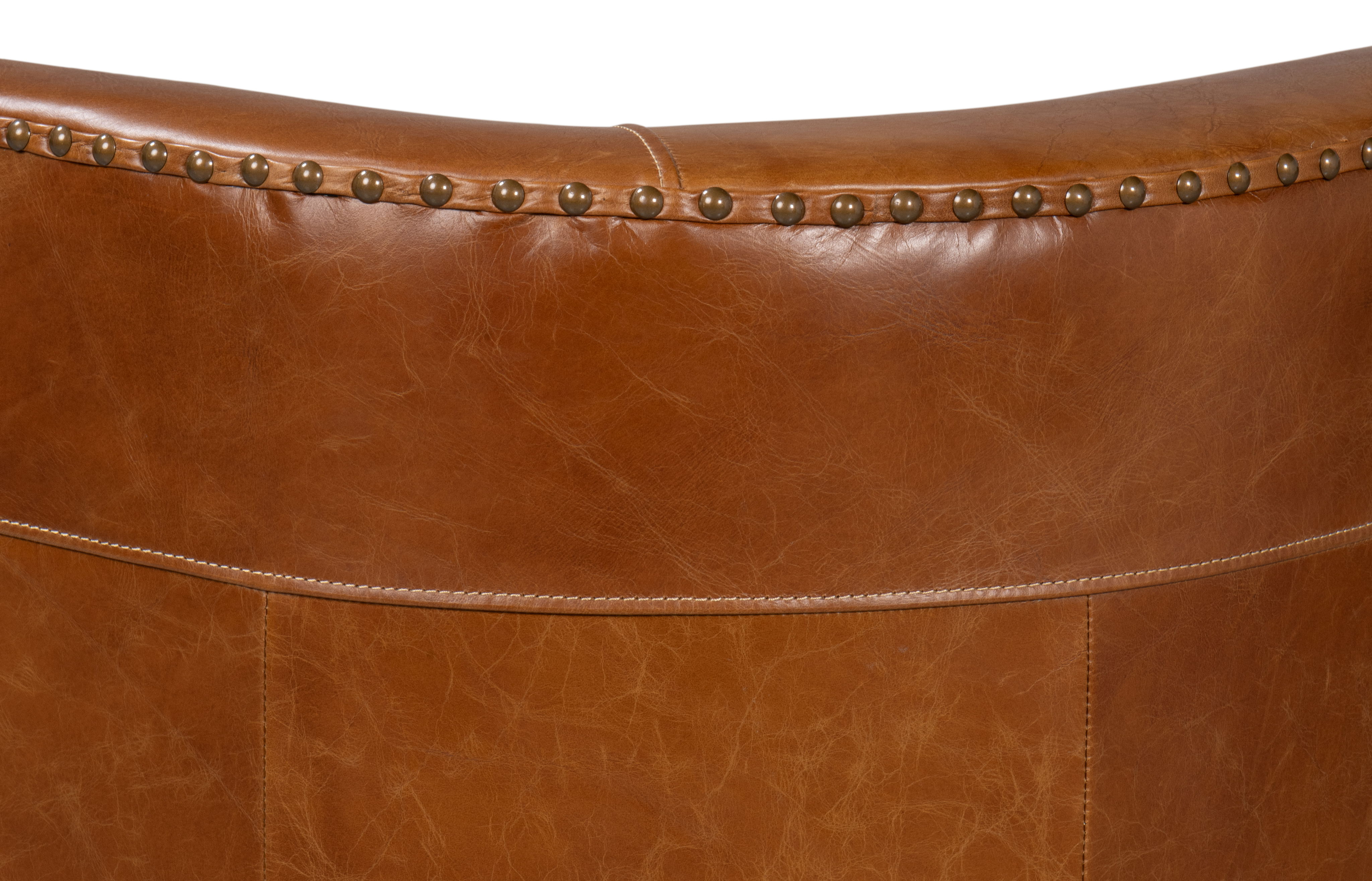 Mcmillan Distilled Leather Sofa large image 