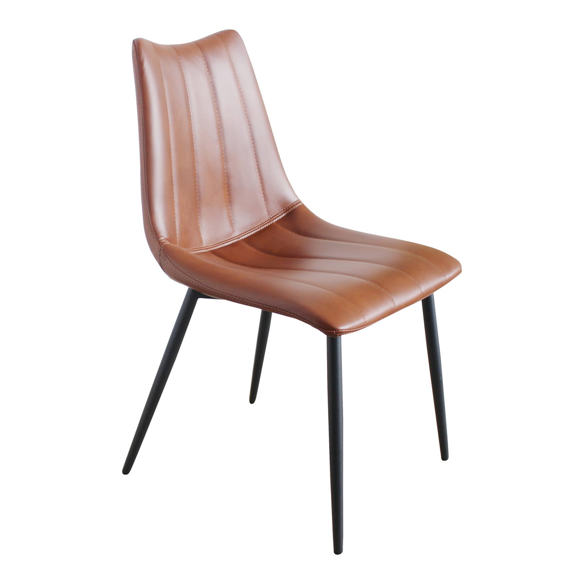 Alibi Dining Chair Brown - Set Of Two, by Moe's Home, 18" width x 33" height x 20" depth View 4