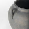 Kilian Short Brown-Gray Double Ear Vase, by Mercana, 9.45" length x 9.45" width x 8.46" height thumbnail 8