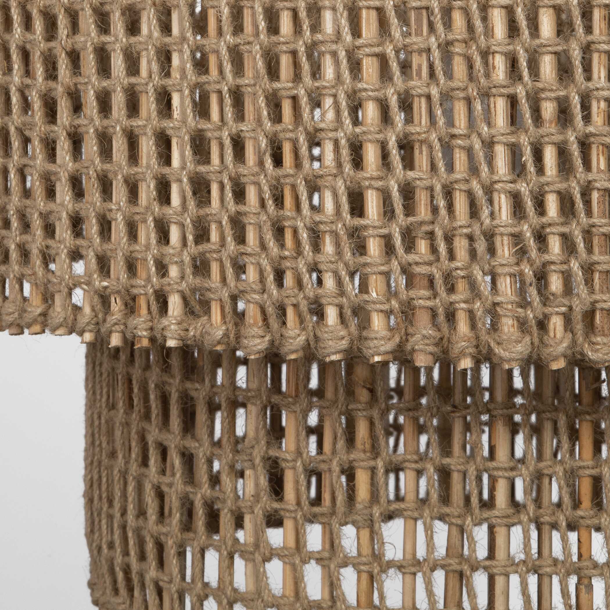 Biswas Woven Jute 1 Light Pendant, Ceiling Light by Uttermost, 24" width x 18.75" height x 24" diameter x 24" depth View 5