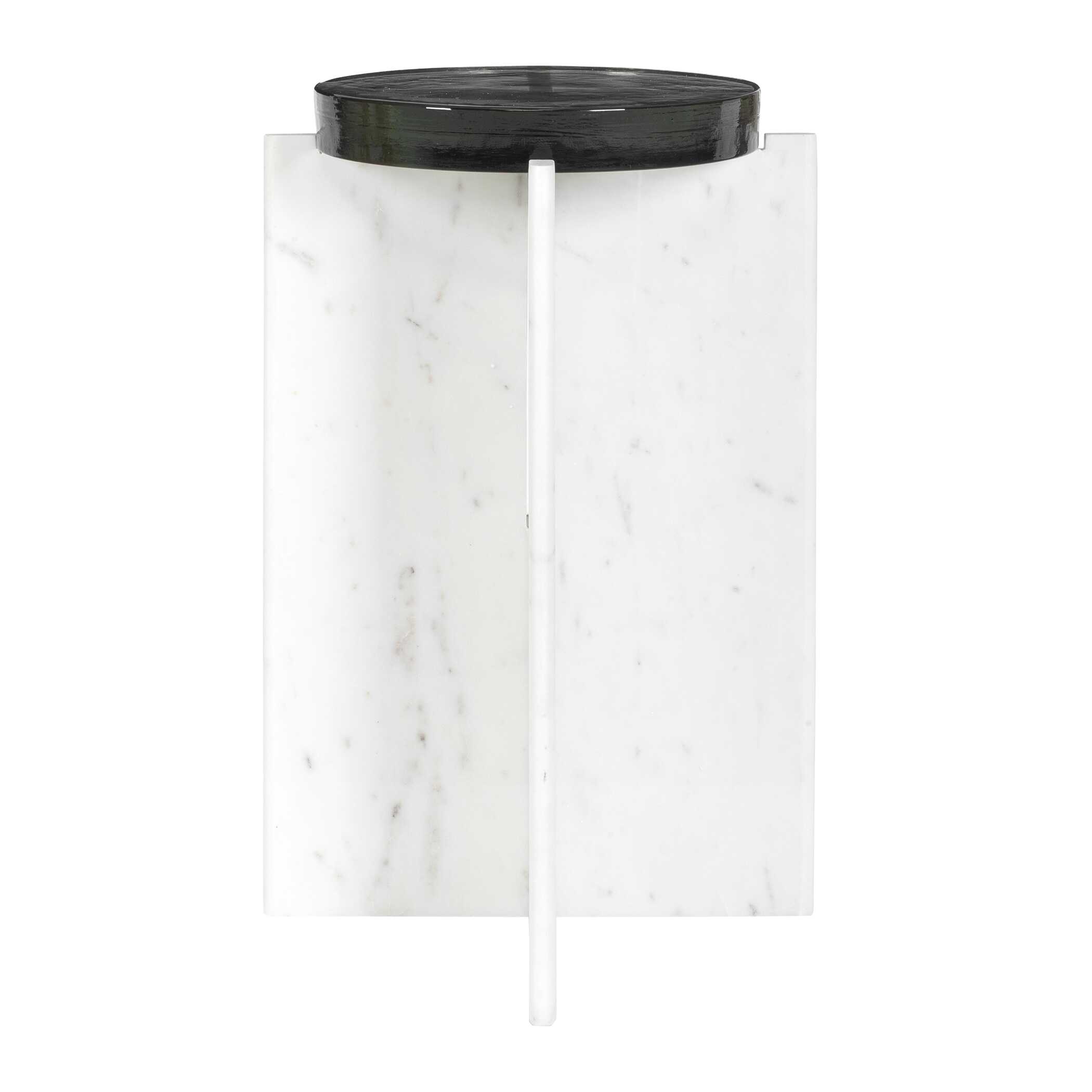 Olina Marble Outdoor Accent Table, Furniture by Uttermost, 14" width x 22" height x 14" depth View 5