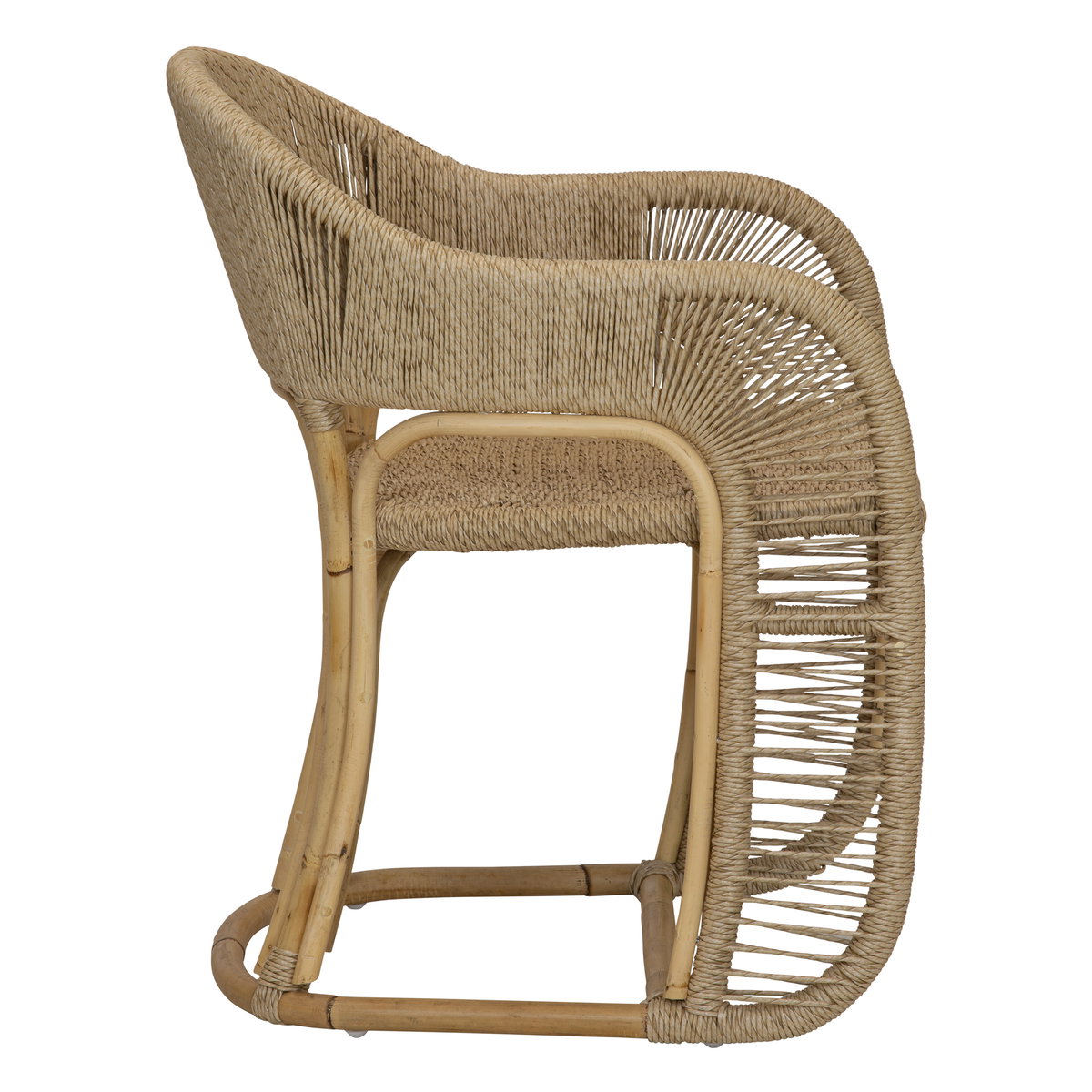 Glen Ellen Arm Chair in Natural, by Woven, 22.75" width x 30" height x 23.75" depth View 3