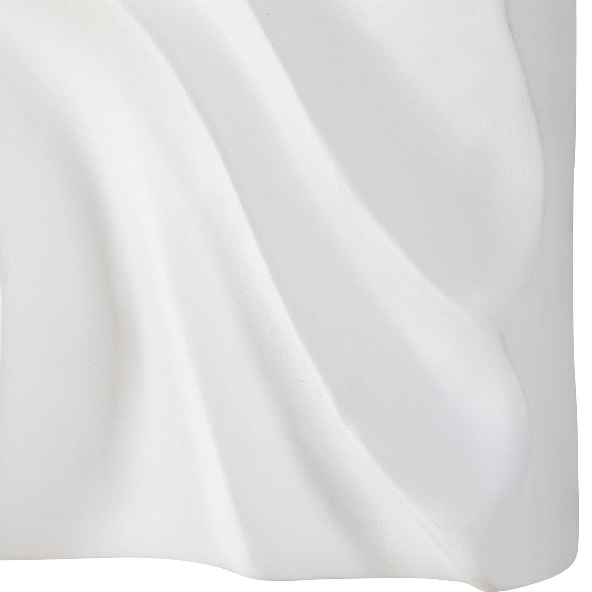 Snowdrift Sculpted White Wall Decor Set/4, Sculptural Wall Art by Uttermost, 15.25" width x 15.25" height x 3" depth View 7